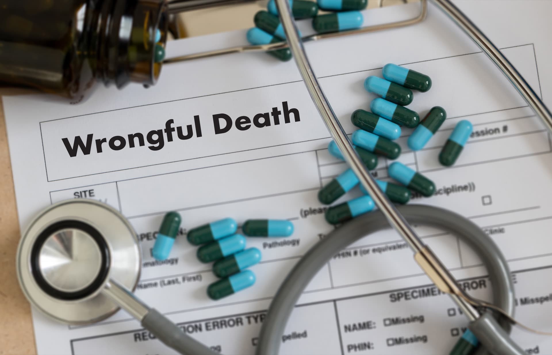 Wrongful death legal concept