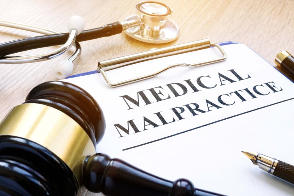 Medical malpractice legal concept